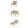 Sesto Outdoor Chair and Hocker Set