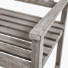 Cambridge Antique Grey Outdoor 3 Seater Acacia Wood Bench