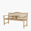 Richmond Light Teak Outdoor Bench with Pop Up Table