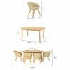 Cabon Outdoor 6 Seater Dining Set