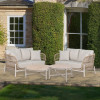 Martic Outdoor Set Comprising 2 x 2 Seater Sofas and Set of 2 Tables