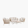 Martic Outdoor Set Comprising 2 Seater Sofa, 2 x Chairs and Set of 2 Tables
