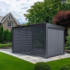 Abierto Full Electric 3m x 4m inc LED complete with 1 x 4m Fixed Louvre Panel & 2 x 3m Electric Blinds, Delivery and Installation