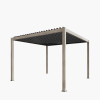 Pavillo Teak 3.5m x 3.5m Pergola, Pavillo Louvre Front/Back Panel Long, Pavillo Louvre Side Panel Short, Pavillo Side Blind Short, Delivery and Installation