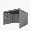 Pavillo Teak 3.5m x 3.5m Pergola, Pavillo Louvre Front/Back Panel Long, Pavillo Louvre Side Panel Short, Pavillo Side Blind Short, Delivery and Installation