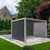 Pavillo Teak 3.5m x 3.5m Pergola, Pavillo Louvre Front/Back Panel Long, Pavillo Louvre Side Panel Short, Pavillo Side Blind Short, Delivery and Installation