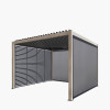 Pavillo Teak 3.5m x 3.5m Pergola, Pavillo Louvre Front/Back Panel Long, Pavillo Front/Back Blind Long, Pavillo Side Blind Short, Pavillo LED, Delivery and Installation