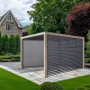 Pavillo Teak 3.5m x 3.5m Pergola, Pavillo Louvre Front/Back Panel Long, Pavillo Front/Back Blind Long, Pavillo Side Blind Short, Pavillo LED, Delivery and Installation