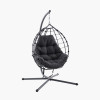 Lyon Anthracite Outdoor Single Hanging Chair