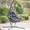 Lyon Anthracite Outdoor Single Hanging Chair
