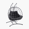 Lyon Anthracite Outdoor Double Hanging Chair