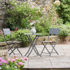 Rennes Anthracite Outdoor Bistro Set