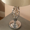 Jenna Silver Metal Twist Detail Table Lamp