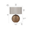 Mabel Bronze Dot Textured Ceramic Table Lamp