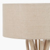Derna Driftwood Table Lamp with Natural Jute Shade