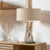 Derna Driftwood Table Lamp with Natural Jute Shade