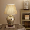 Papilion Butterfly Ceramic Table Lamp with Wooden Base