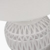 Anneli Warm White Aztec Texture Ceramic Table Lamp
