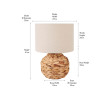 Zadi Natural Plaited Water Hyacinth Table Lamp