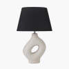 Ulla Monochrome Organic Ceramic Table Lamp
