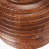 Pembury Brown Wash Large Turned Wood Table Lamp Base