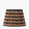Canterbury Antique Brass Metal Table Lamp Base with Athira 40cm Multi Chevron Design Mushroom Pleat Tapered Lamp Shade
