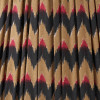 Canterbury Antique Brass Metal Table Lamp Base with Athira 40cm Multi Chevron Design Mushroom Pleat Tapered Lamp Shade