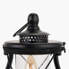 Gibson Black Wood Lantern Table Lamp
