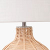 Caswell Natural Rattan Cloche Table Lamp