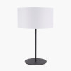 Elin Matt Black & Ivory Table Lamp