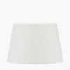Amalia Natural Ombre Textured Stoneware Table Lamp Base with Adelaide 30cm Ivory Tapered Cotton Mix Lampshade