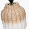 Amalia Natural Ombre Textured Stoneware Table Lamp Base