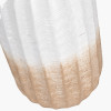 Amalia Natural Ombre Textured Stoneware Tall Table Lamp Base with Adelaide 35cm Ivory Tapered Cotton Mix Lampshade