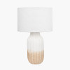 Amalia Natural Ombre Textured Stoneware Tall Table Lamp Base