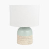 Lotta Duck Egg and Natural Stoneware Table Lamp Base