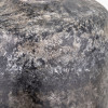 Vulcan Textured Volcanic Effect Grey Small Stoneware Table Lamp Base with Winston 30cm White Handloom Tapered Lampshade