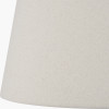 Lulia Antique Finish Stoneware Table Lamp Base with Coast 35cm Cream Calico Tapered Lampshade