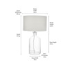 Bellamy Clear Bubble Glass Table Lamp