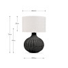Allona Black Rattan Table Lamp