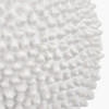 Wrenley Cream Ceramic Sea Urchin Table Lamp Base with Henry 35cm White Handloom Cylinder Lampshade