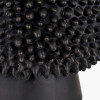 Wrenley Black Ceramic Sea Urchin Table Lamp Base with Harry 35cm Black Cotton Mix Cylinder Lampshade