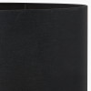 Wrenley Black Ceramic Sea Urchin Table Lamp Base with Harry 35cm Black Cotton Mix Cylinder Lampshade