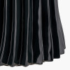 Devony Black Pleated Ceramic Table Lamp Base with Rouen 35cm Taupe Boucle Cylinder Lampshade