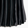 Devony Black Pleated Ceramic Table Lamp Base with Rouen 35cm White Boucle Cylinder Lampshade