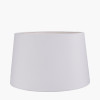 Emerayn Koi Natural Ceramic Table Lamp Base with Winston 40cm White Handloom Tapered Lampshade