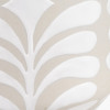 Tania Grey and White Pattern Ceramic Table Lamp Base with Lino 35cm Grey Self Lined Linen Cylinder Lampshade