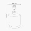 Josie Clear Glass and Antique Brass Metal Table Lamp Base