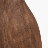 Corella Chocolate Brown Mango Wood Curved Table Lamp Base with Edward 40cm Pistachio Green Linen Cylinder Lampshade