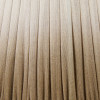 Corella Chocolate Brown Mango Wood Curved Table Lamp Base with Scallop 40cm Taupe Ombre Soft Pleated Tapered Lampshade