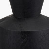 Koa Black Mango Wood Contemporary Table Lamp Base with Edward 35cm Pistachio Green Linen Cylinder Lampshade